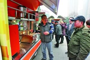 写字楼午餐外面现场